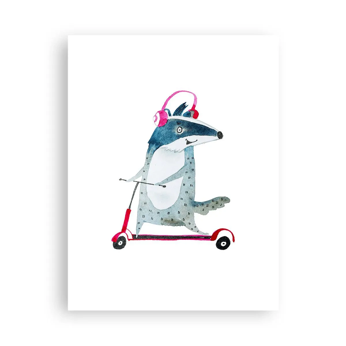 Affiche - Poster - La joie du blaireau - 30x40 cm