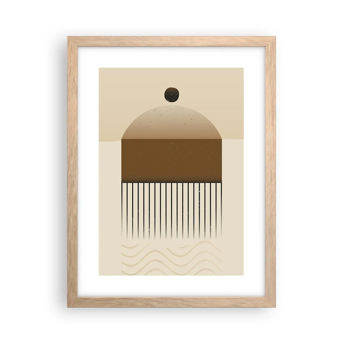 Affiche dans un chêne clair - Poster - Différents états - 30x40 cm