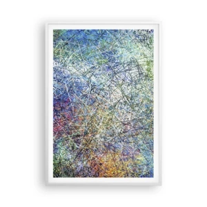 Affiche dans un cadre blanc - Poster - Ce n'est pas si simple - 70x100 cm