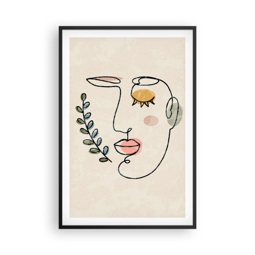 Affiche dans un cadre noir - Poster - Paix retrouvée - 61x91 cm