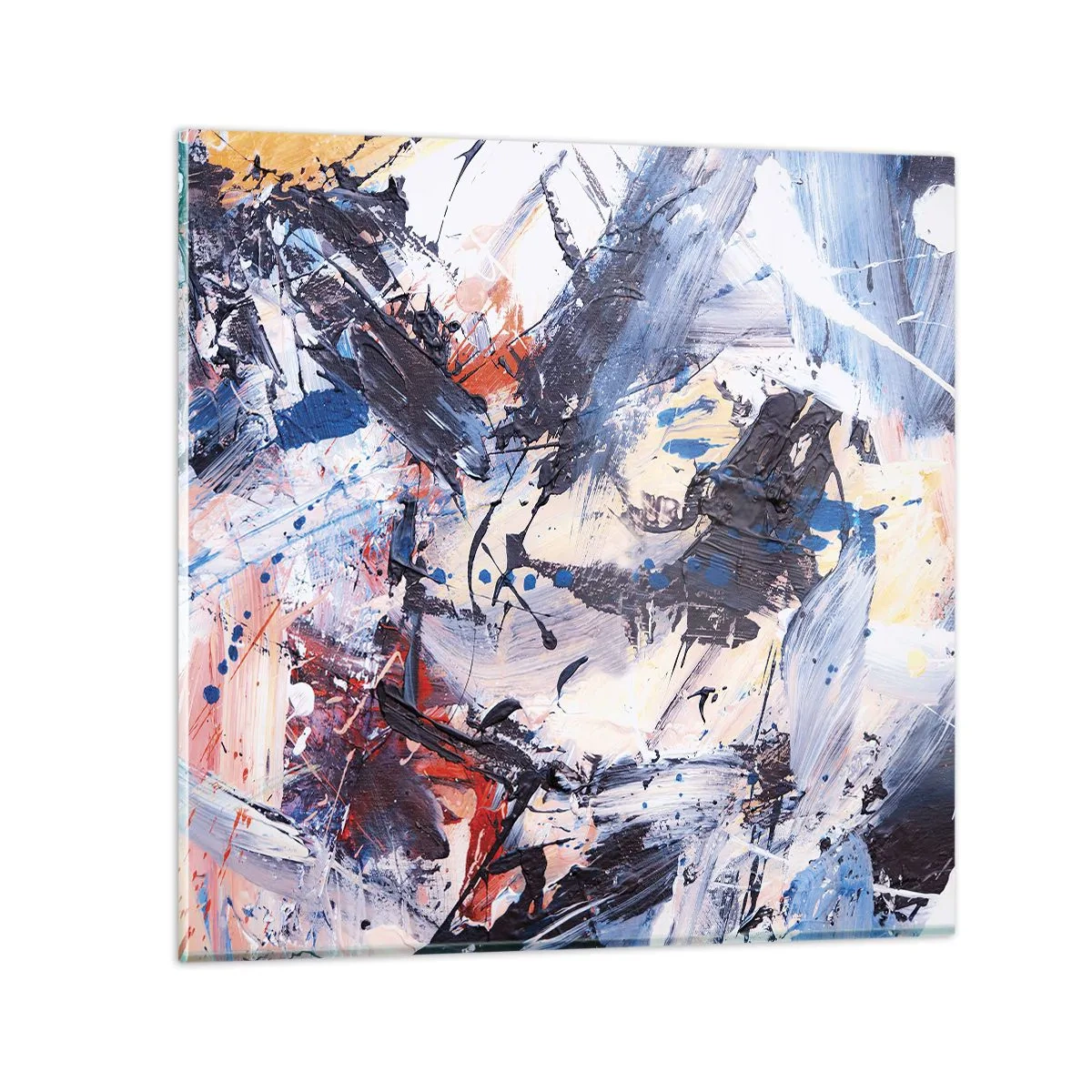 Impression sur verre - Image sur verre - La danse folle de l'abstrait - 60x60 cm