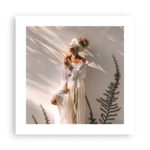 Affiche - Poster - Le soleil et la fille - 40x40 cm