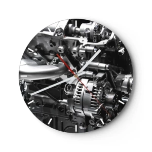 Horloge murale - Pendule murale - Acier, beau, fort - 40x40 cm