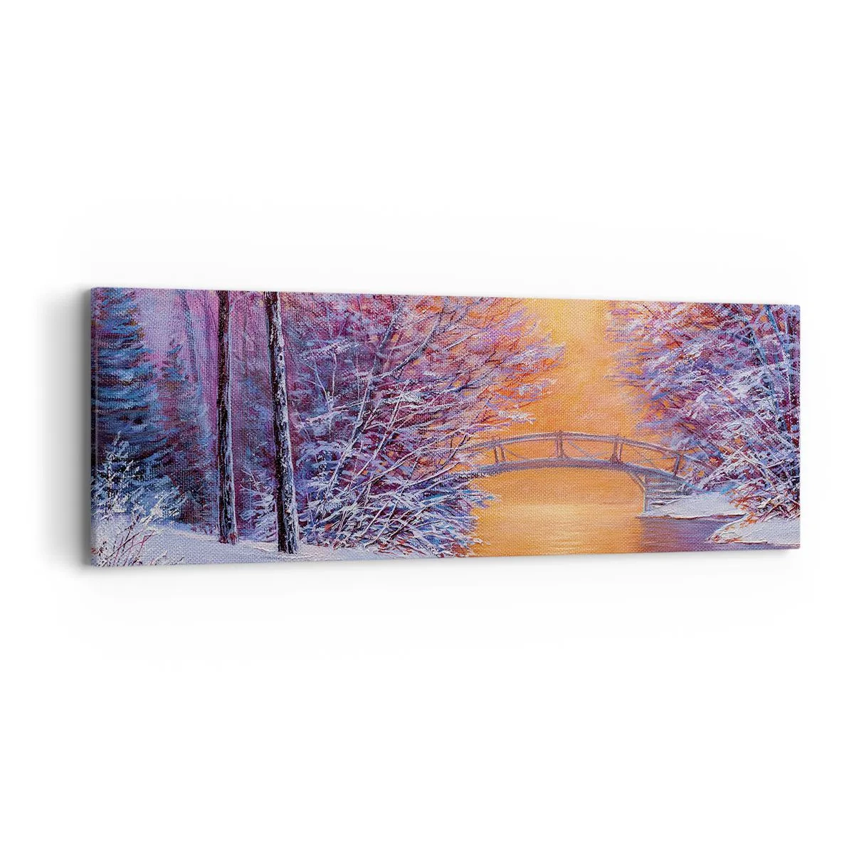 Impression sur toile - Image sur toile - On se rencontre ici - 90x30 cm