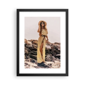 Affiche dans un cadre noir - Poster - La magie des pierres - 30x40 cm