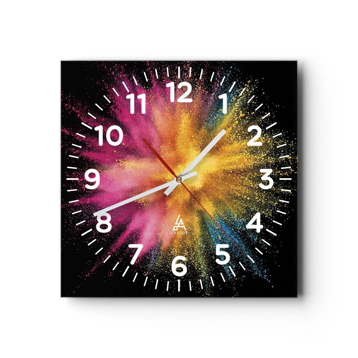 Horloge murale - Pendule murale - Origine des couleurs - 40x40 cm