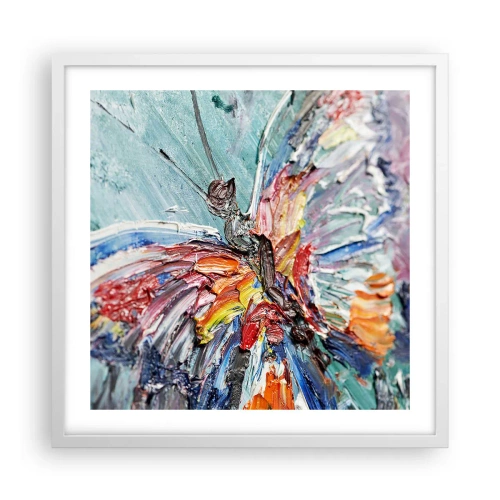 Affiche dans un cadre blanc - Poster - Peint par nature - 50x50 cm