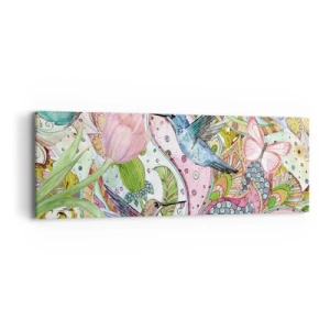 Impression sur toile - Image sur toile - Empêtré dans les vignes - 90x30 cm
