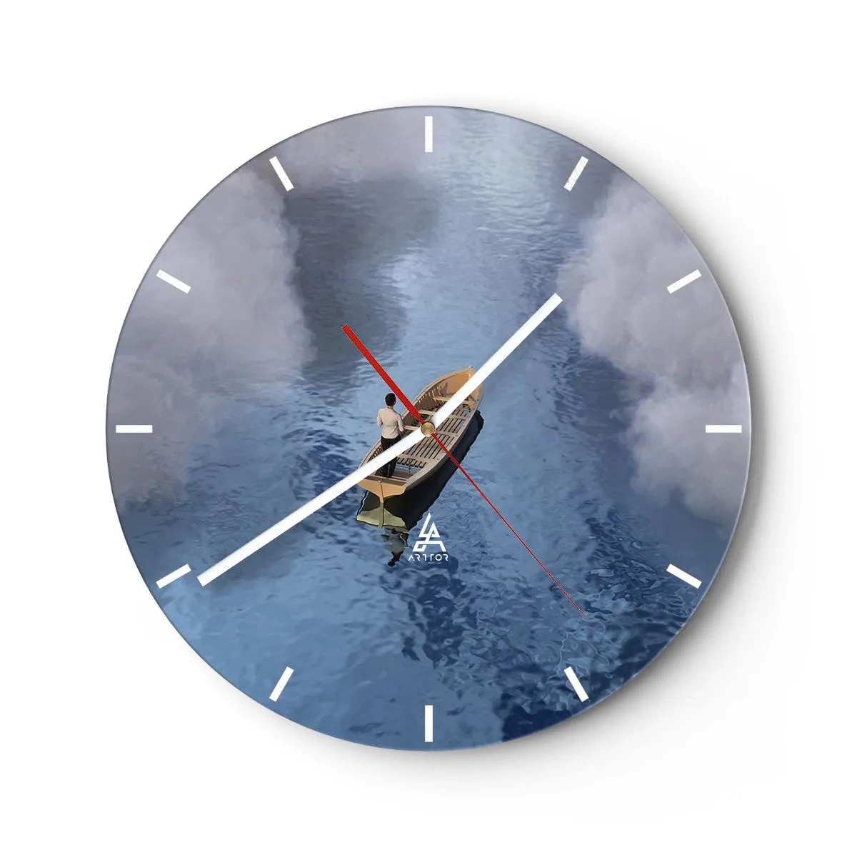 Horloge murale - Pendule murale - Vie – voyage – inconnu - 40x40 cm