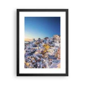 Affiche dans un cadre noir - Poster - L'essence de la grecque - 30x40 cm