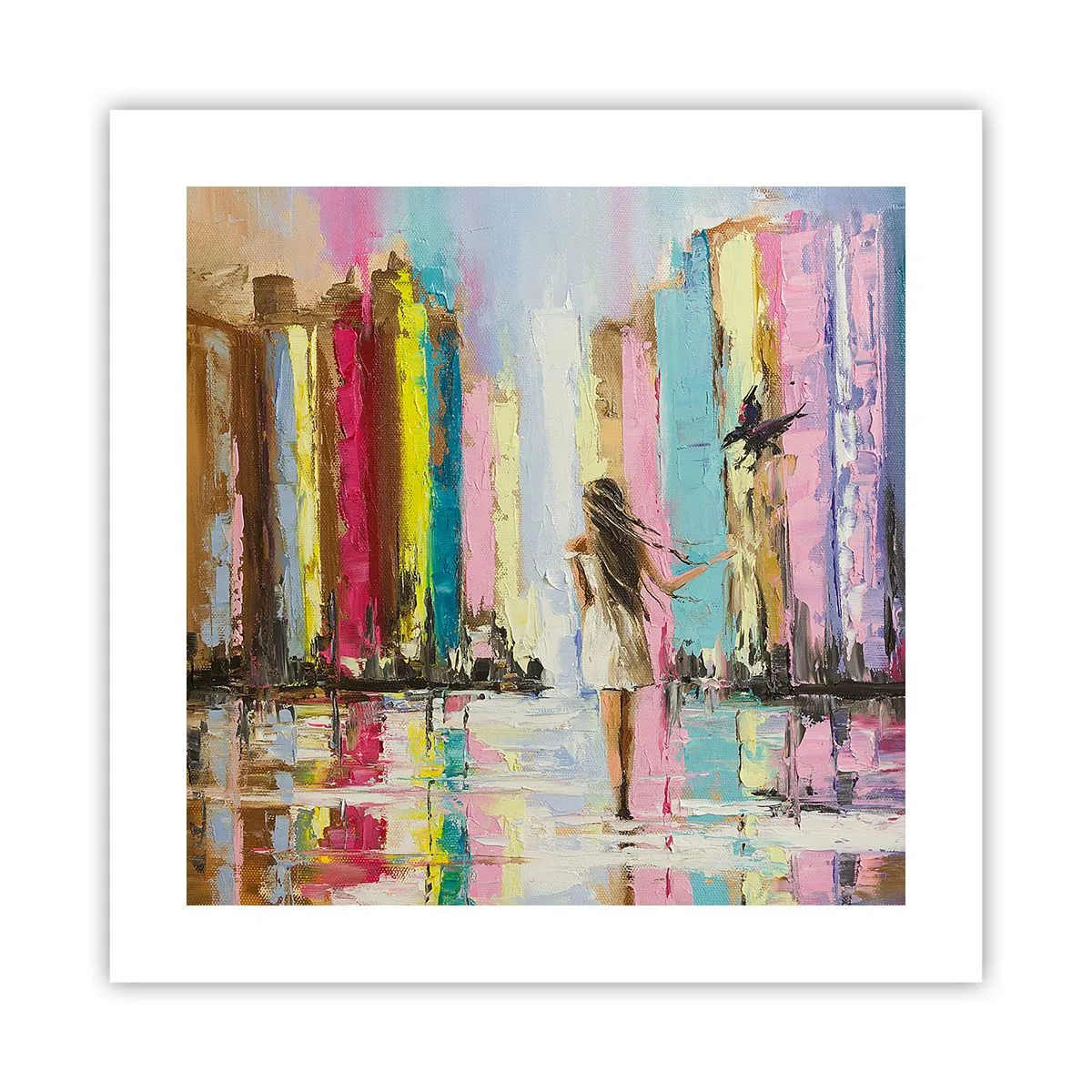 Affiche - Poster - Viens avec moi - 40x40 cm