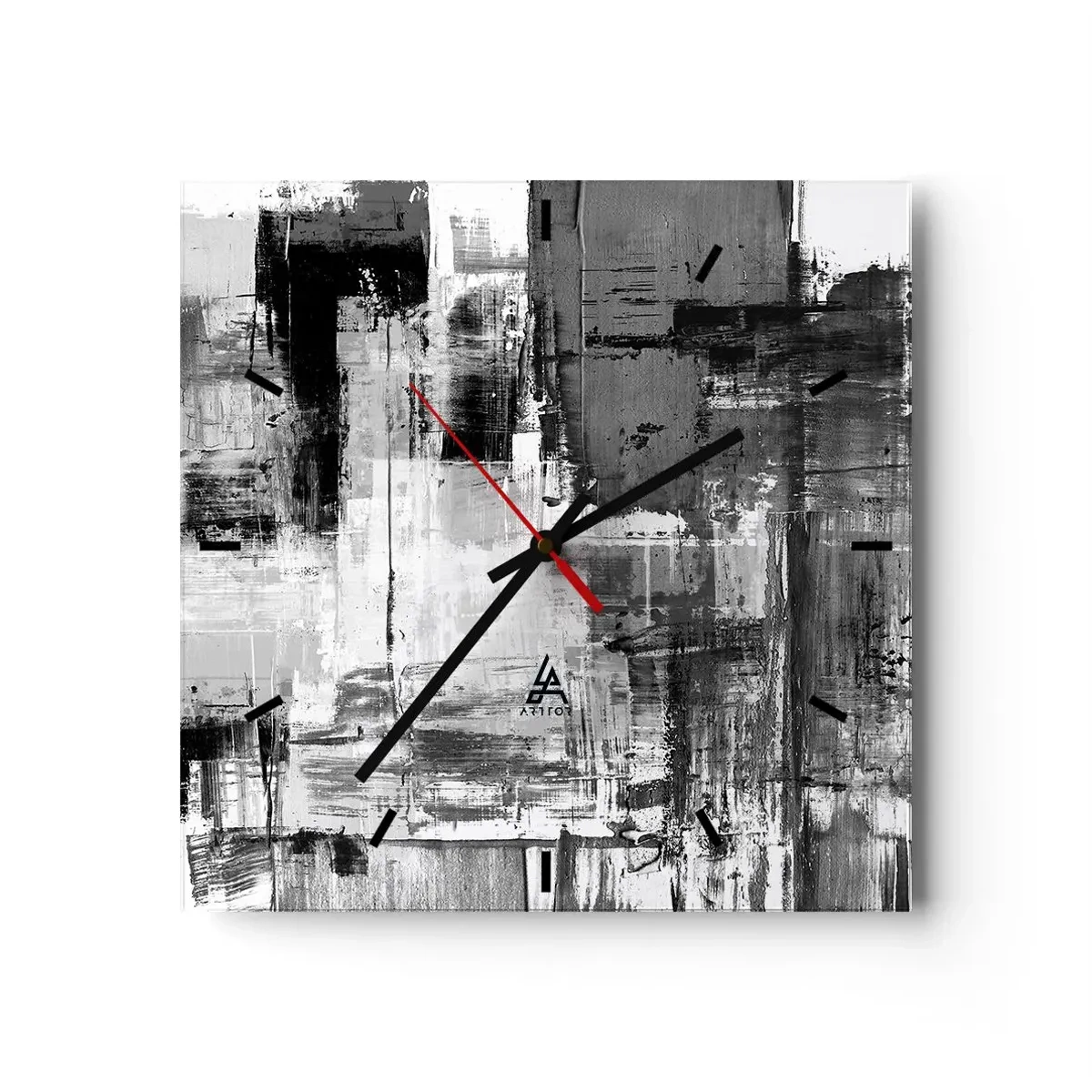 Horloge murale - Pendule murale - Le gris est beau - 40x40 cm