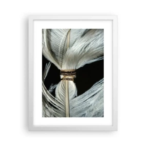 Affiche dans un cadre blanc - Poster - ... et je ne te laisserai pas ... - 30x40 cm