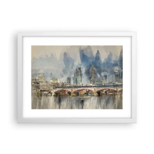 Affiche dans un cadre blanc - Poster - Londres dans toute sa splendeur - 40x30 cm
