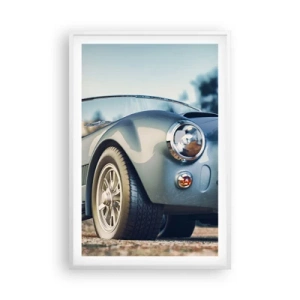 Affiche dans un cadre blanc - Poster - Ce qui compte c'est le style - 61x91 cm