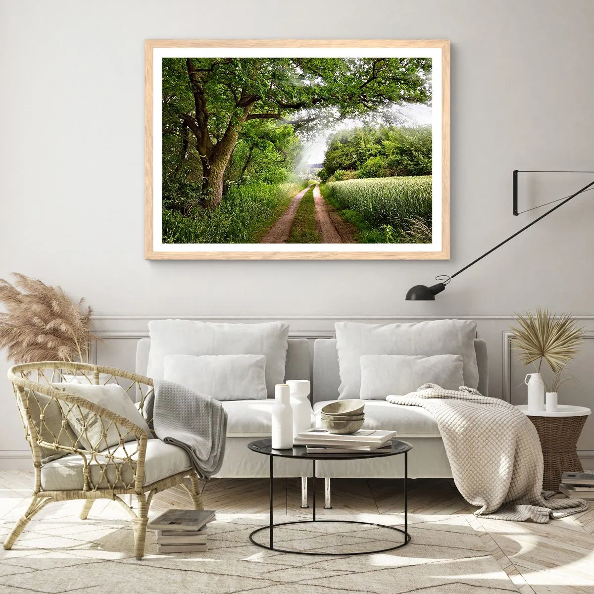 Affiche dans un chêne clair - Poster - Et in Arcadia ego - 100x70 cm