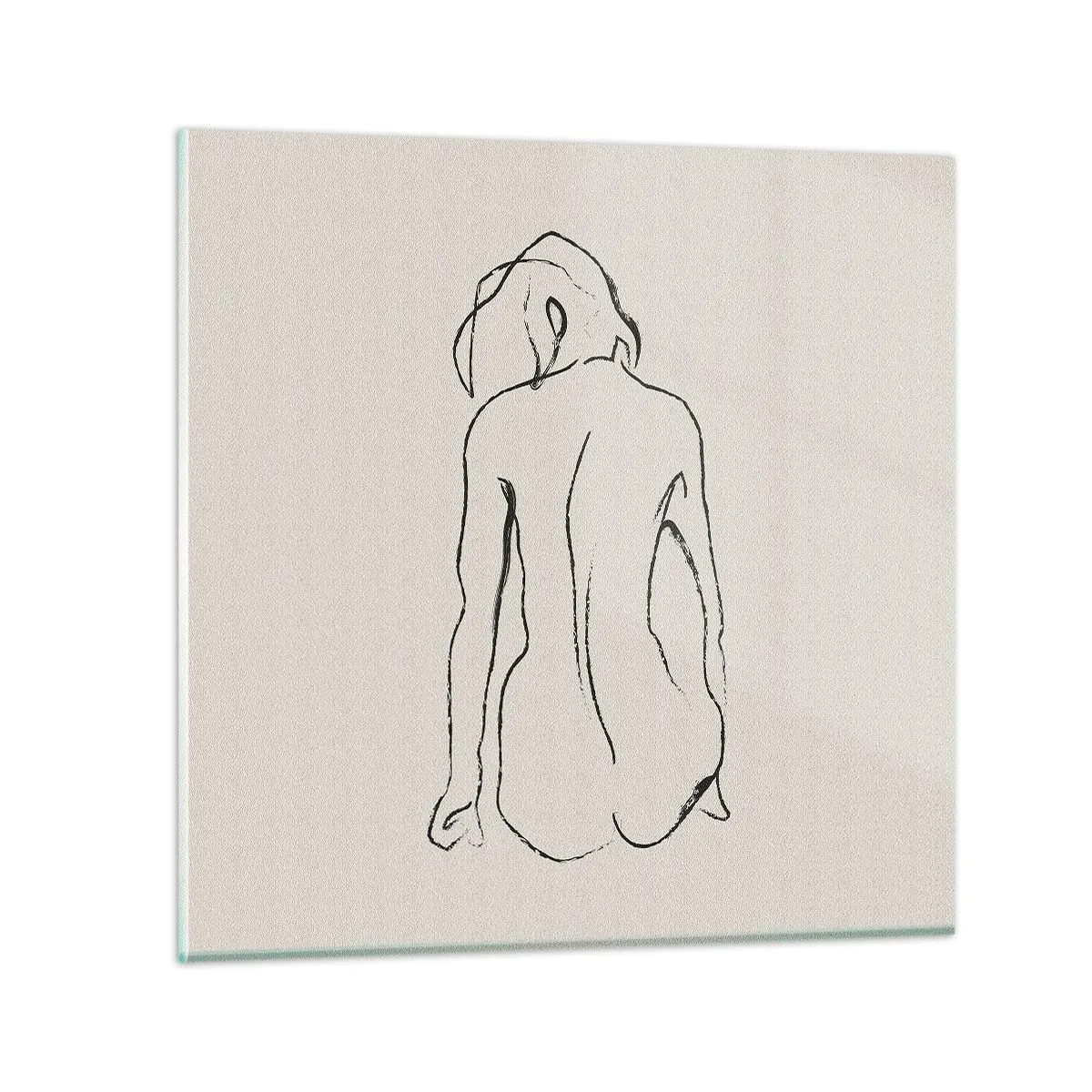 Impression sur verre - Image sur verre - Femme nue - 60x60 cm