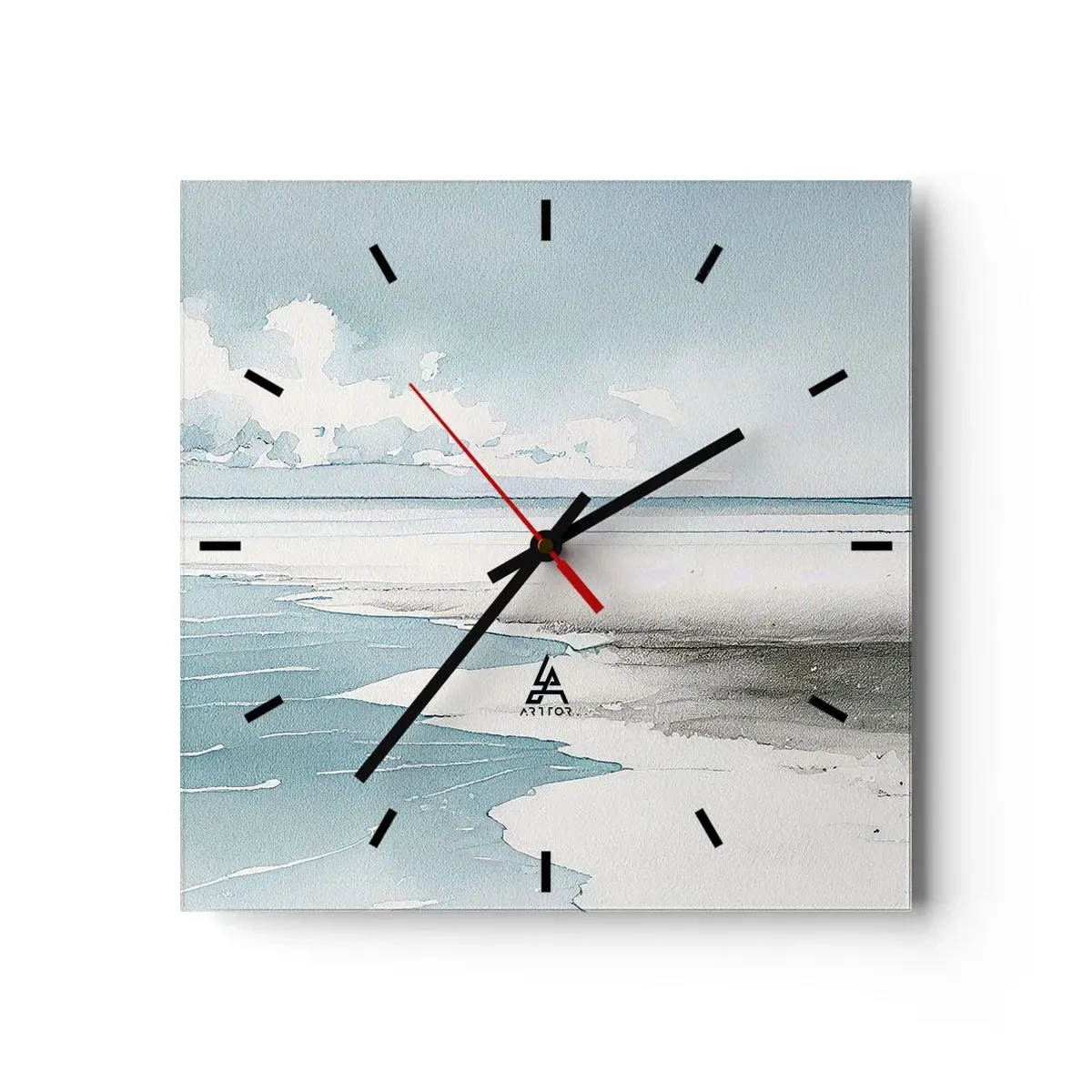 Horloge murale - Pendule murale - Marée douce - 40x40 cm
