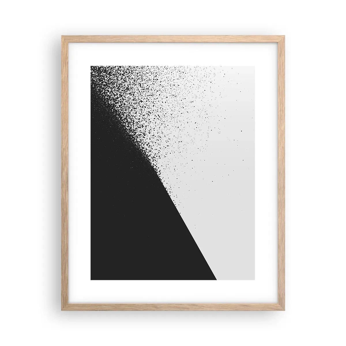 Affiche dans un chêne clair - Poster - De plus en plus vite, de plus en plus - 40x50 cm