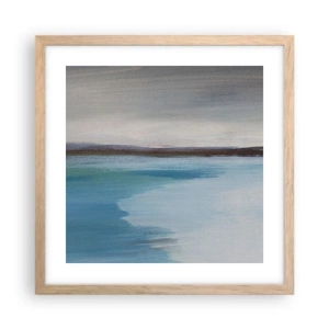 Affiche dans un chêne clair - Poster - Paysage horizontal - 40x40 cm