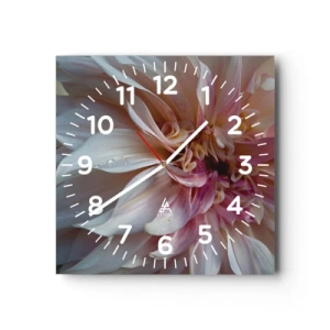 Horloge murale - Pendule murale - Fraîcheur fleurissante - 40x40 cm