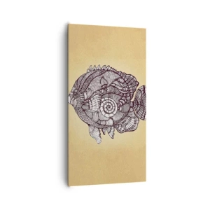 Impression sur toile - Image sur toile - D'un océan d'ornements - 65x120 cm