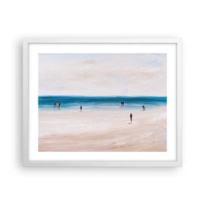 Affiche dans un cadre blanc - Poster - Un besoin naturel - 50x40 cm