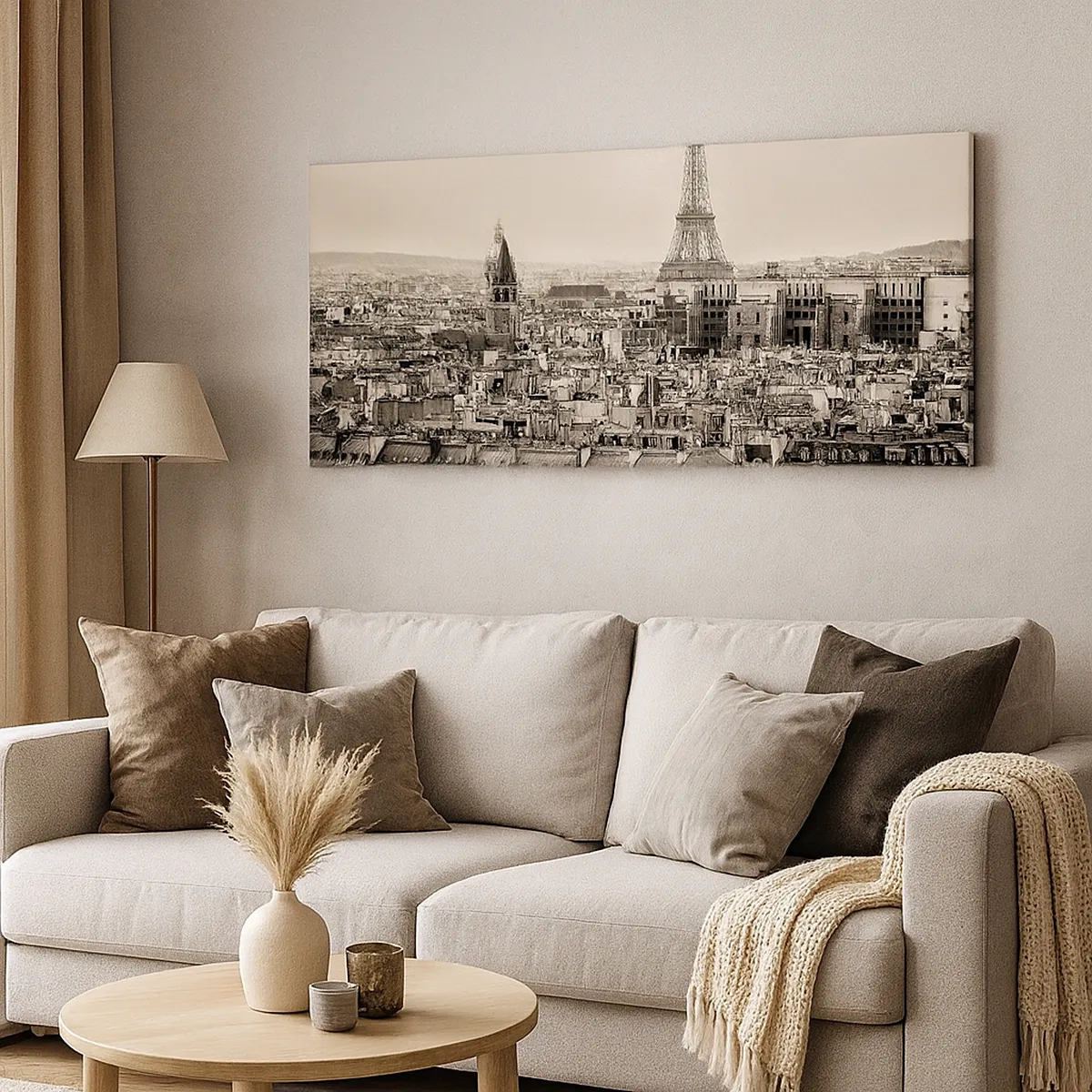 Impression sur toile - Image sur toile - Sur les toits de Paris - 30x30 cm