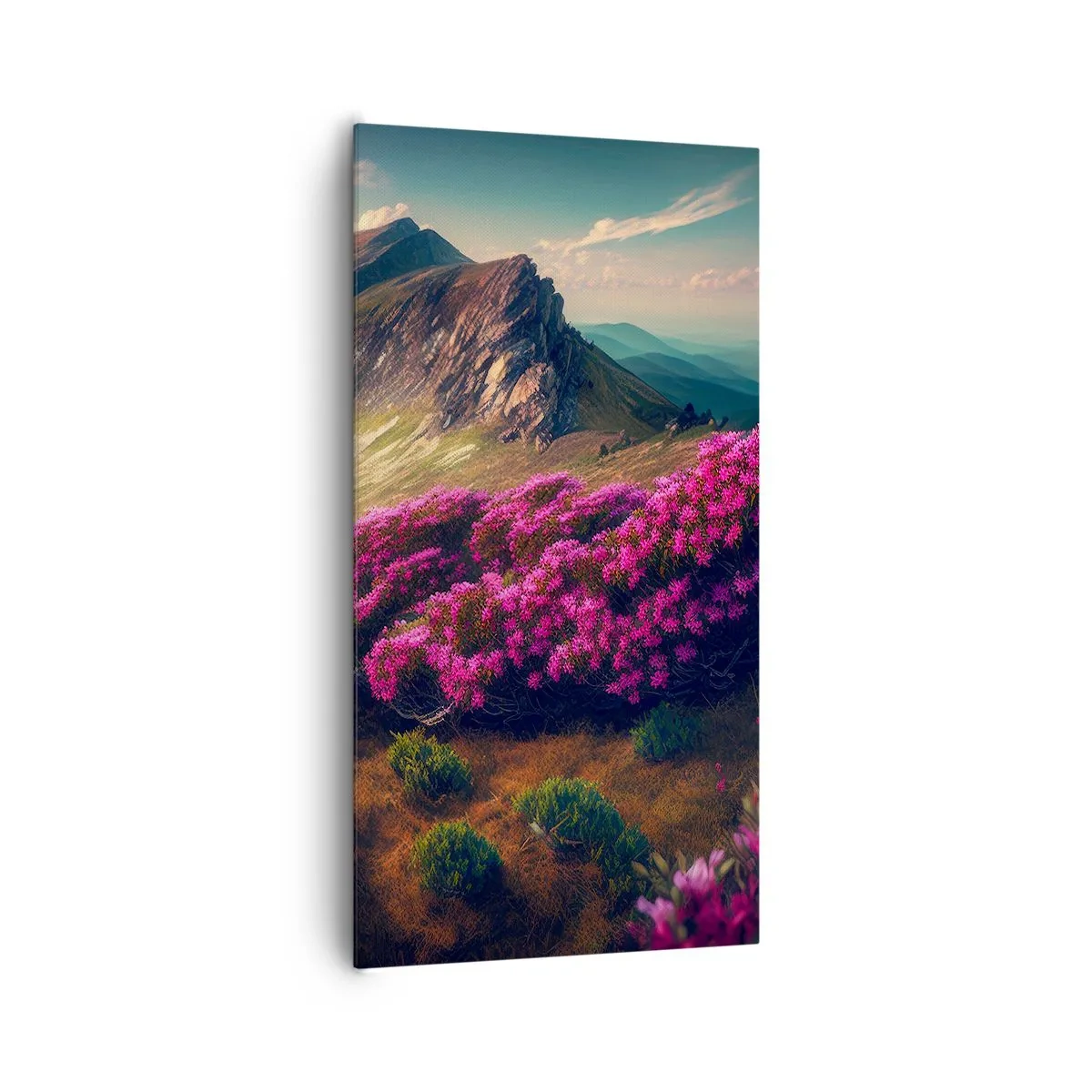 Impression sur toile - Image sur toile - L'été à la montagne - 65x120 cm