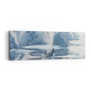 Impression sur toile - Image sur toile - Les pêcheurs dans leur paradis - 90x30 cm