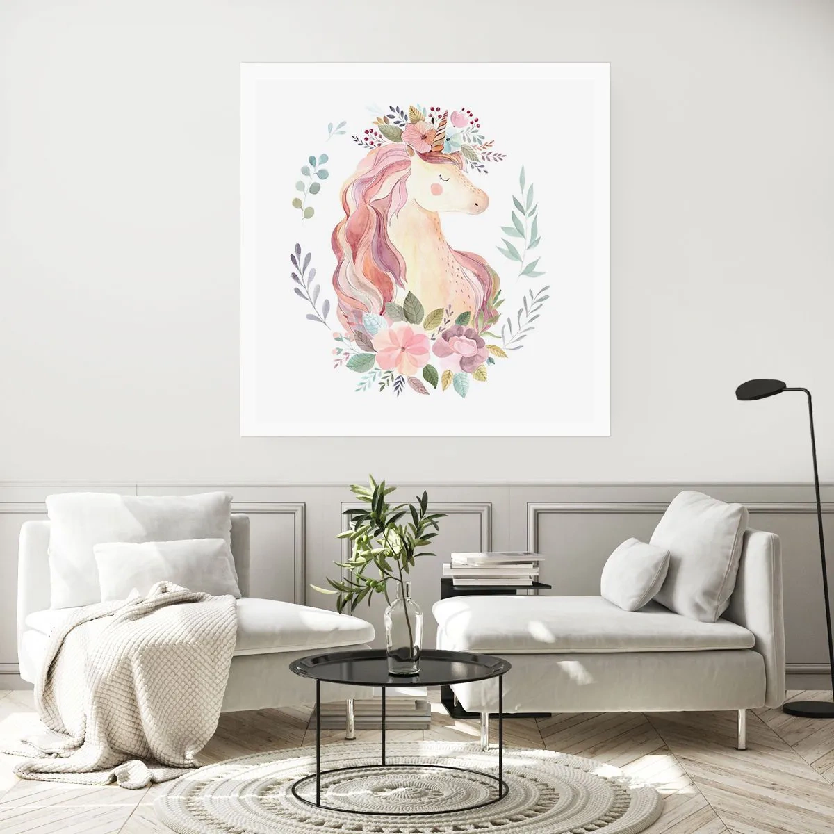 Affiche - Poster - Invitation au monde des contes de fées - 50x50 cm