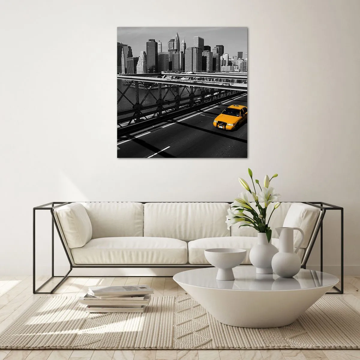 Impression sur verre - Image sur verre - Couleur de la grande ville - 40x40 cm