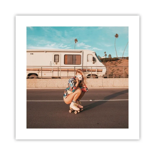 Affiche - Poster - Souriez s'il-vous-plait! - 40x40 cm