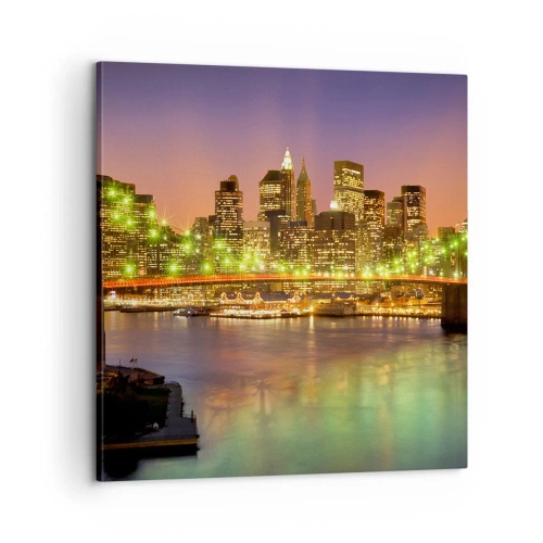 Impression sur toile - Image sur toile - Ici la lumière ne s'éteint jamais - 60x60 cm