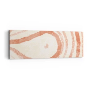 Impression sur toile - Image sur toile - Cercles de corail – composition - 90x30 cm