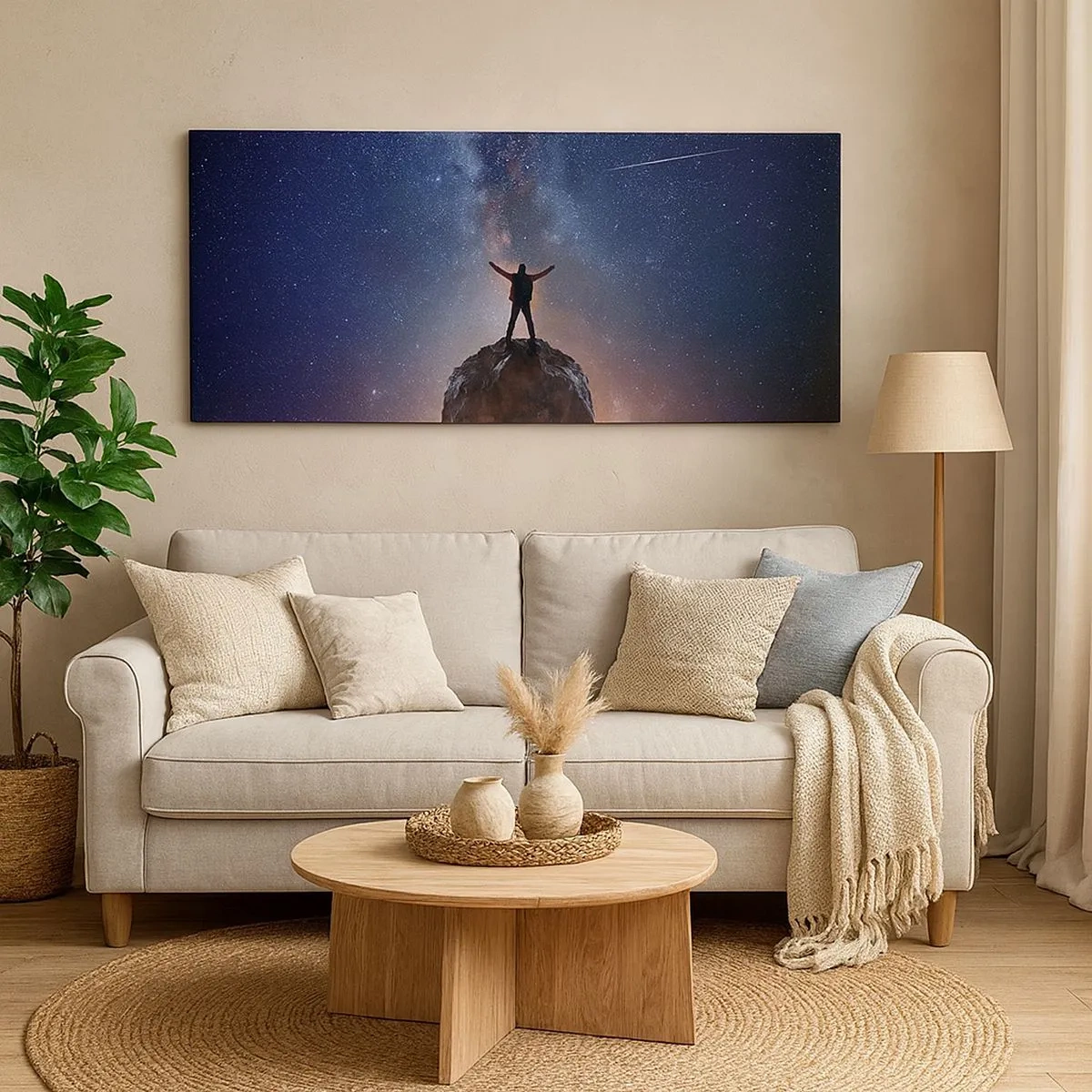 Impression sur toile - Image sur toile - Le force est avec moi! - 100x40 cm