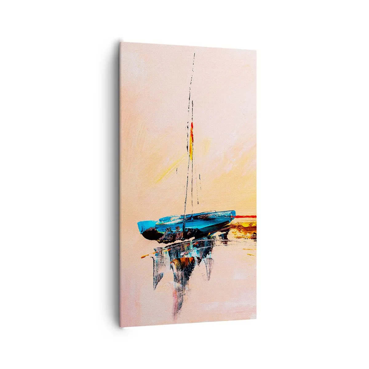 Impression sur toile - Image sur toile - Soirée à la marina - 65x120 cm