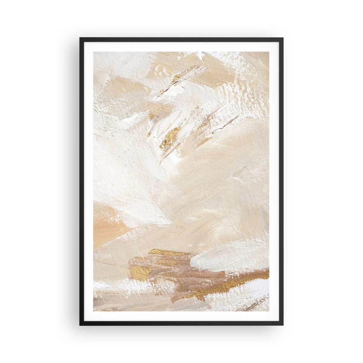 Affiche dans un cadre noir - Poster - Composition pastel - 70x100 cm