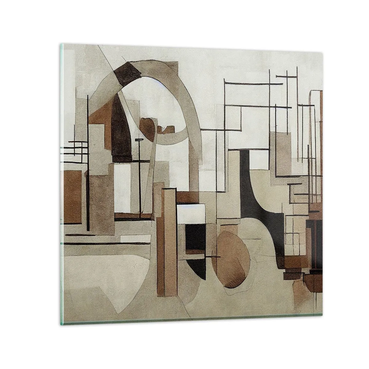 Impression sur verre - Image sur verre - Paysage urbain 2.0 - 40x40 cm