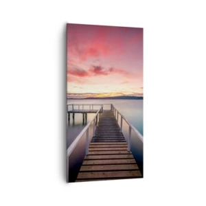 Impression sur toile - Image sur toile - La douce flamme du soir - 65x120 cm