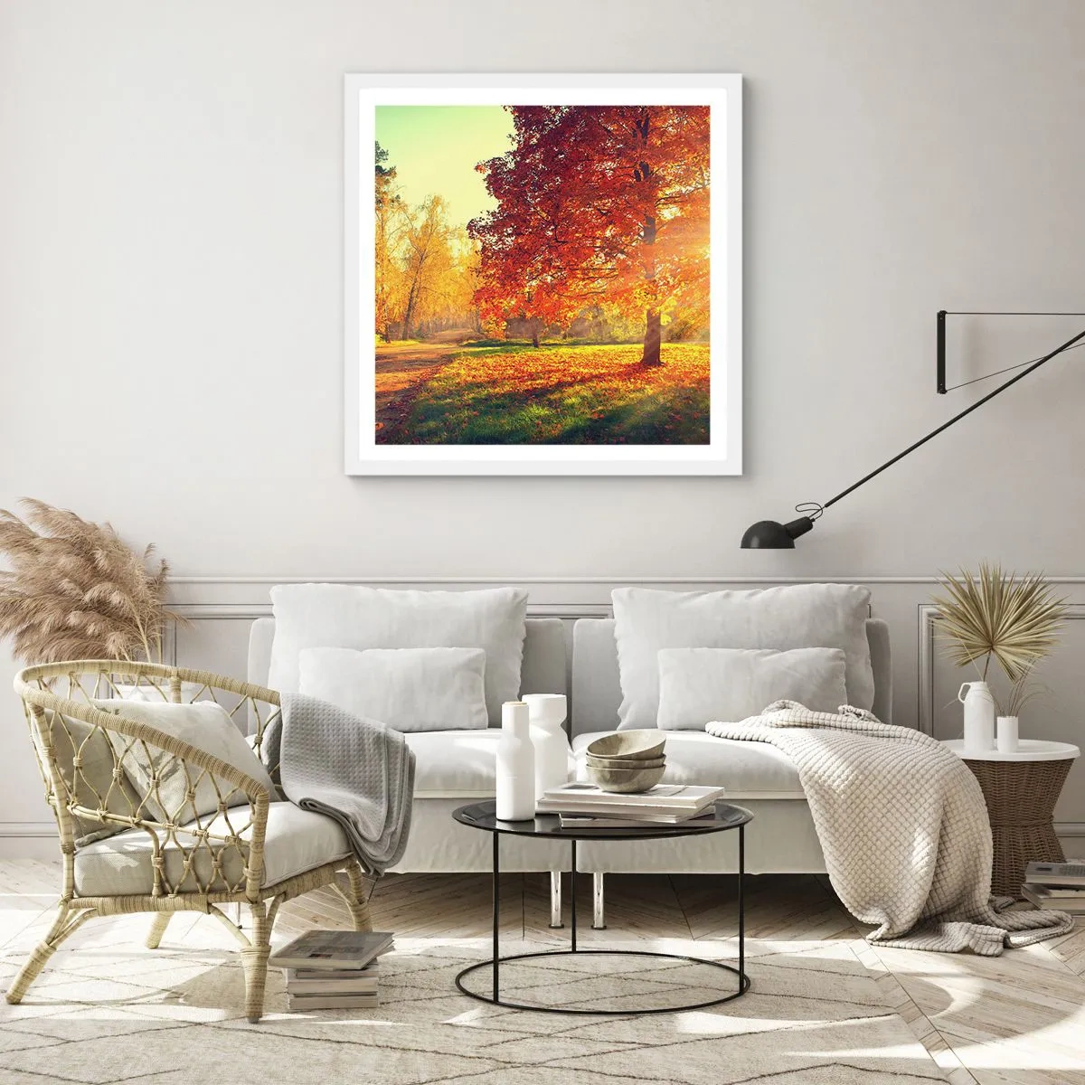 Affiche dans un cadre blanc - Poster - Le roux est beau - 30x30 cm