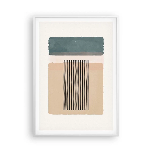 Affiche dans un cadre blanc - Poster - Tout est en ordre - 70x100 cm