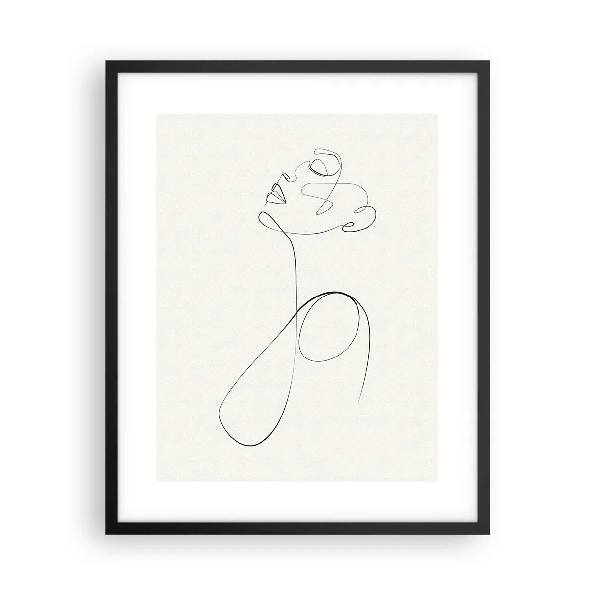 Affiche dans un cadre noir - Poster - En boucle dans les rêves - 40x50 cm