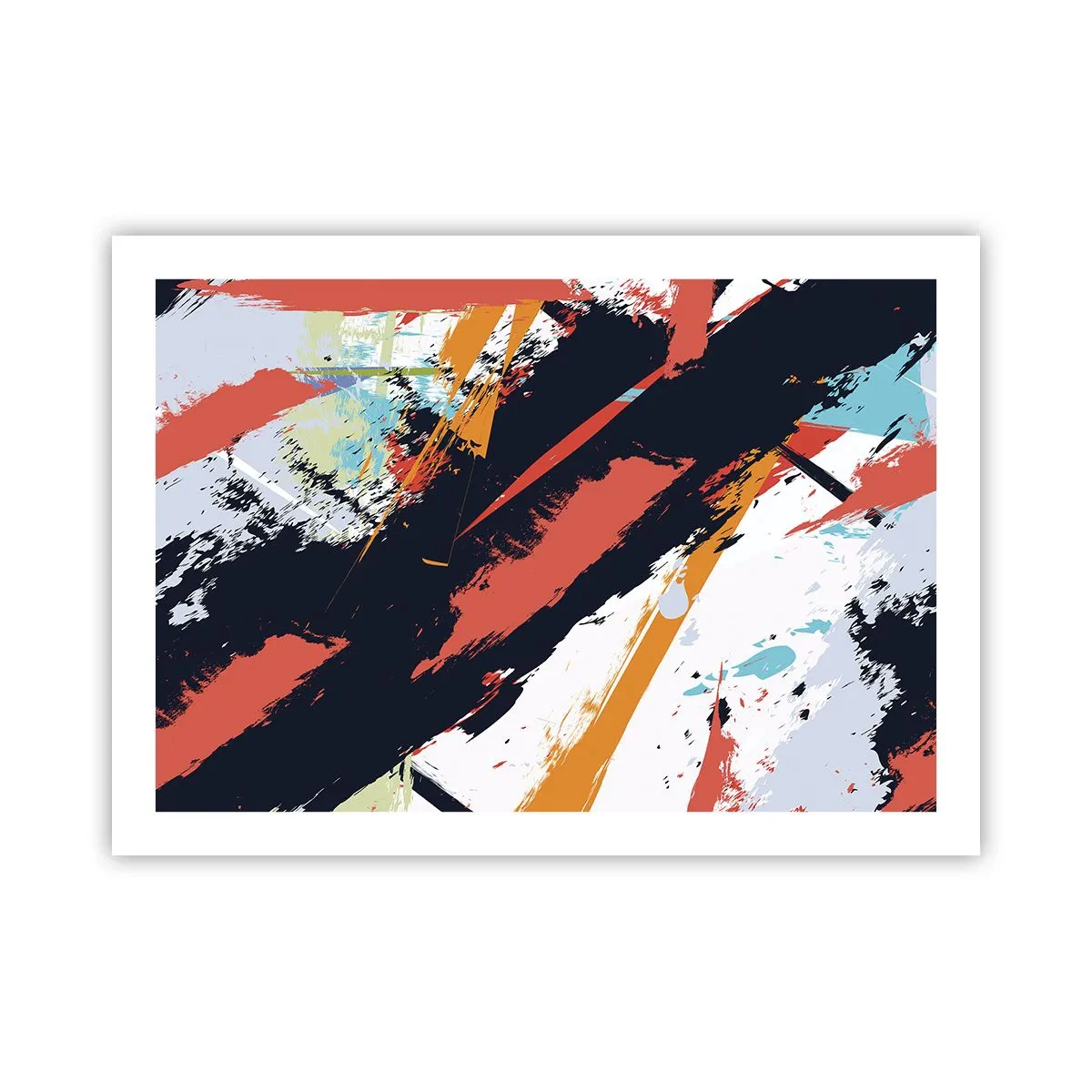 Affiche - Poster - Composition dynamique - 70x50 cm
