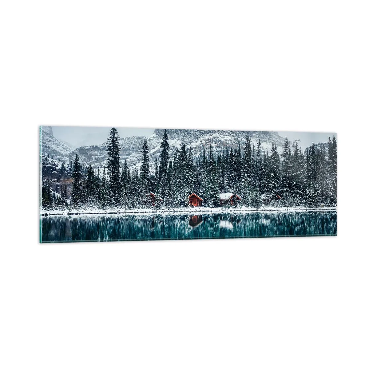 Impression sur verre - Image sur verre - Retraite canadienne - 90x30 cm