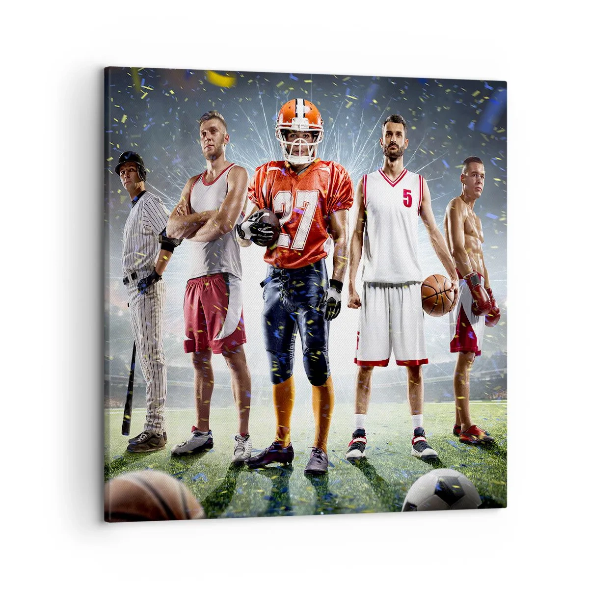 Impression sur toile - Image sur toile - Gladiateurs des champs - 50x50 cm