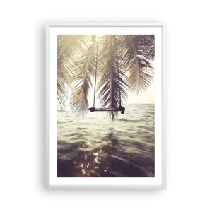 Affiche dans un cadre blanc - Poster - Vous pouvez vous balancer dans les nuages ​​à volonté - 50x70 cm