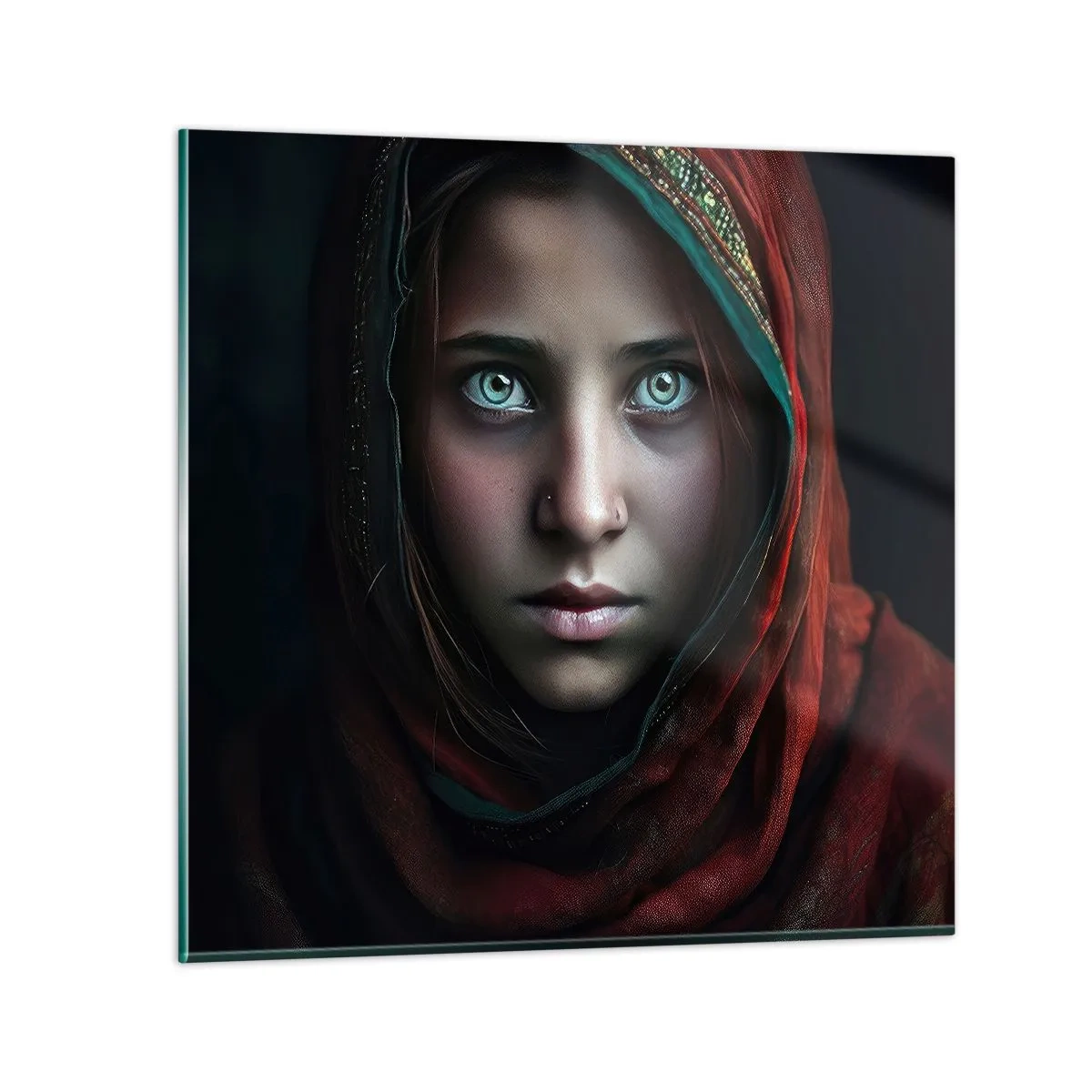Impression sur verre - Image sur verre - Princesse orientale - 40x40 cm