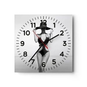 Horloge murale - Pendule murale - Mon prénom? Élégance - 40x40 cm