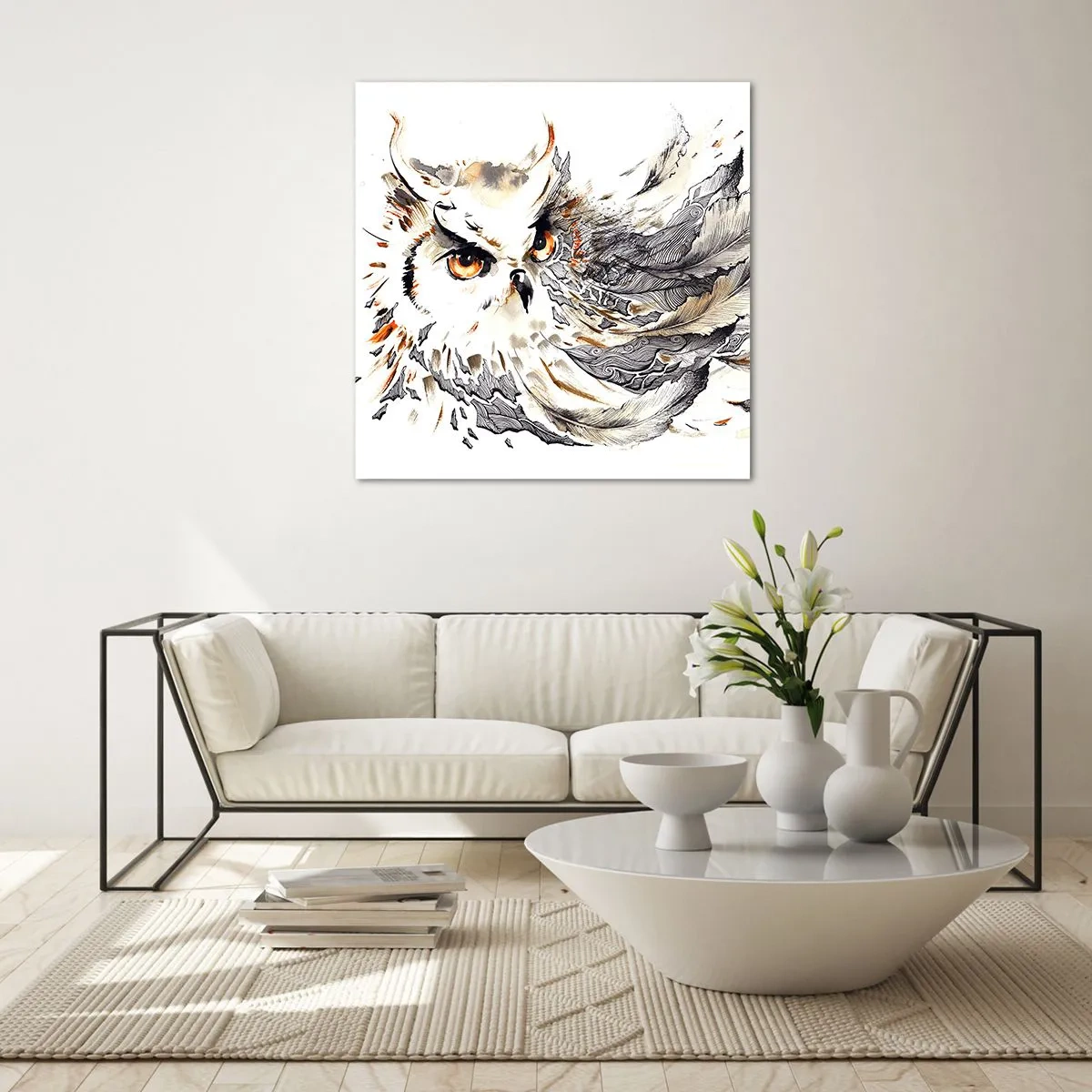 Impression sur verre - Image sur verre - Elle vient du monde de la magie - 30x30 cm